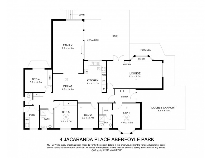 4 Jacaranda Place, Aberfoyle Park SA 5159 Floorplan