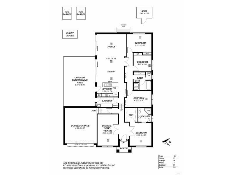 47 Elizabeth Crescent, Hallett Cove SA 5158 Floorplan