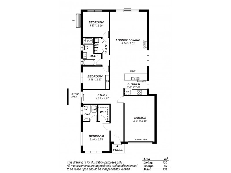 1 Buxton Road, Seaford Heights SA 5169 Floorplan