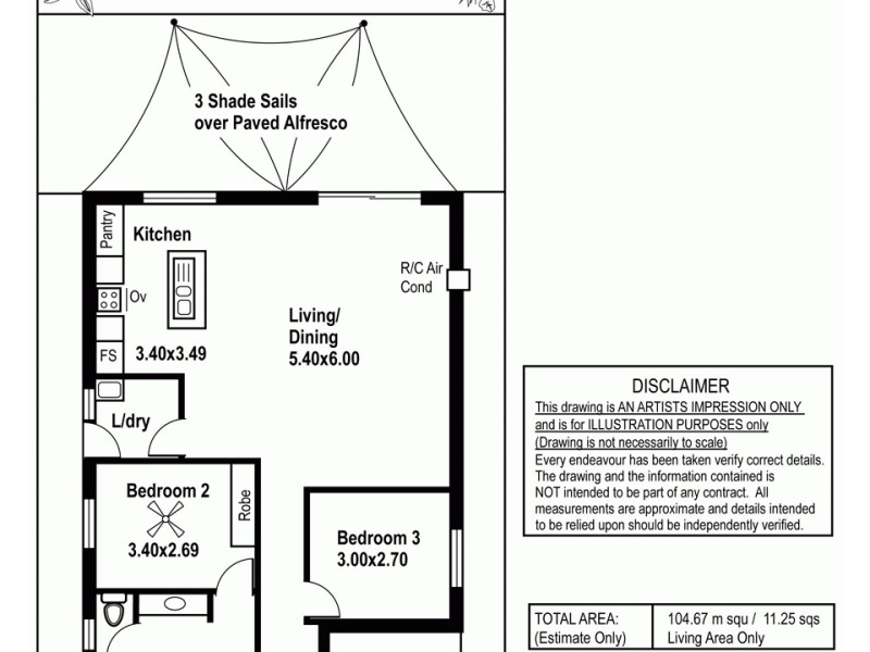 23 Tina Way, Morphett Vale SA 5162 Floorplan
