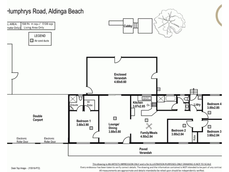 17 Humphrys Road, Aldinga Beach SA 5173 Floorplan