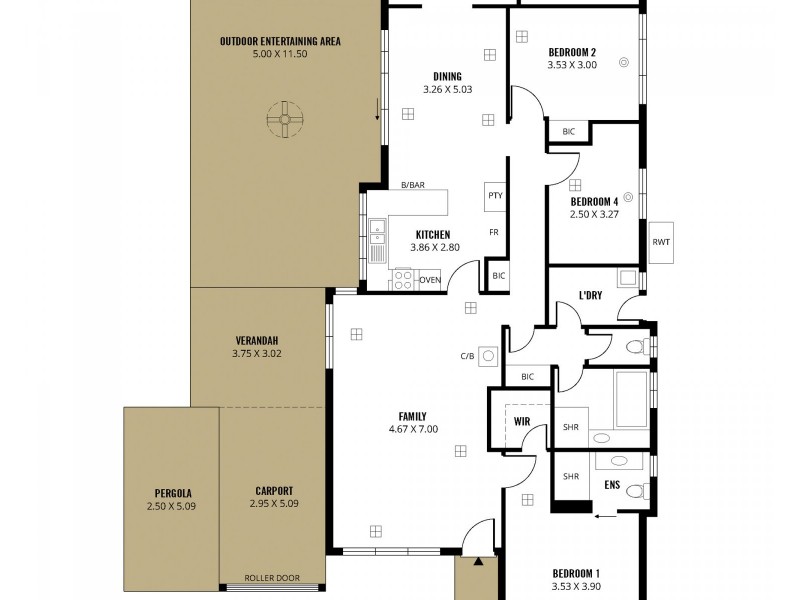 4 Wareham Place, Onkaparinga Hills SA 5163 Floorplan