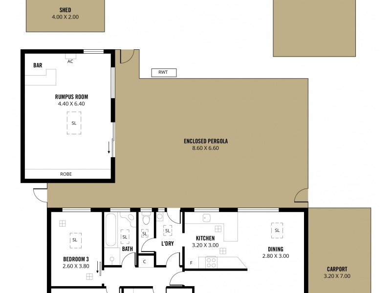 45 Scenic Way, Hackham SA 5163 Floorplan