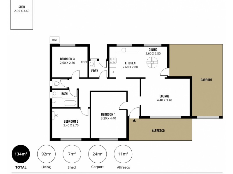 21 Parkview Rise, Hackham SA 5163 Floorplan