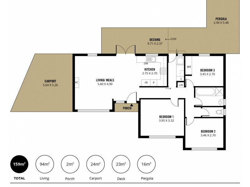 23 Golflands View, Morphett Vale SA 5162 Floorplan