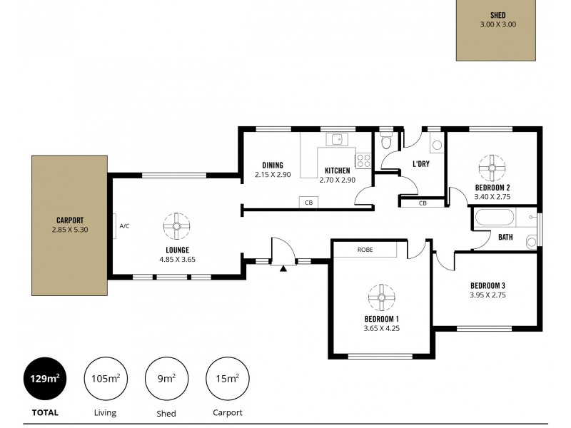 94 Main South Road, Morphett Vale SA 5162 Floorplan