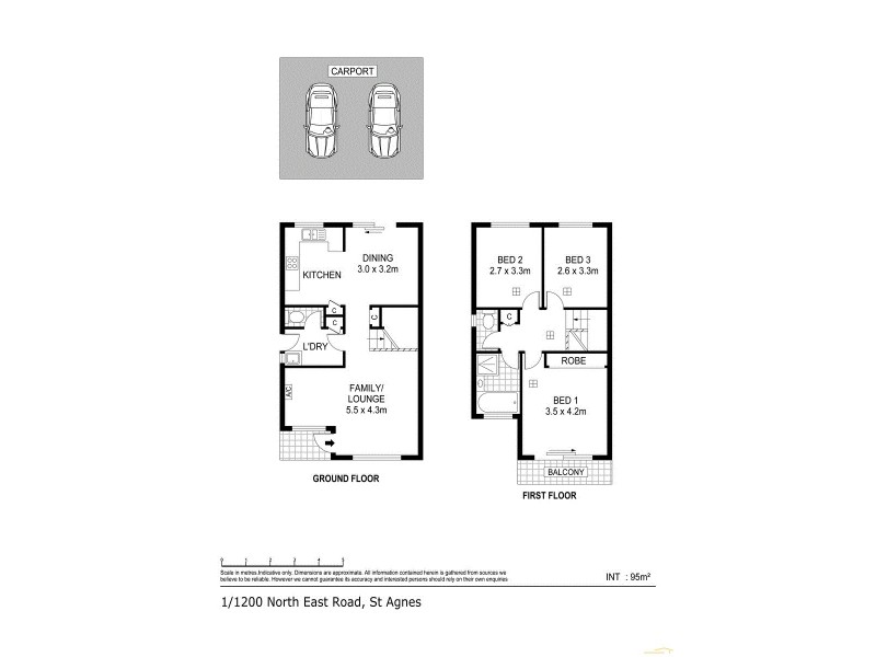 1/1200 North East Road, St Agnes SA 5097 Floorplan