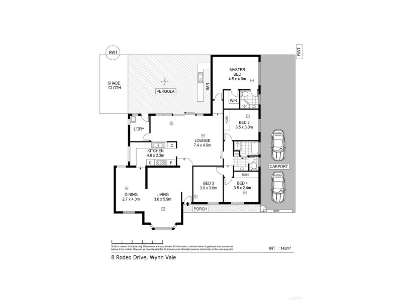 8 Rodeo Drive, Wynn Vale SA 5127 Floorplan