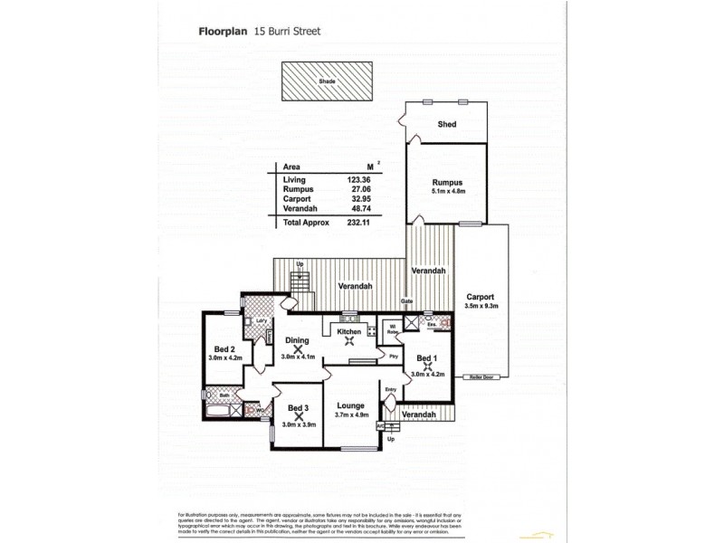 15 Burri, Ingle Farm SA 5098 Floorplan