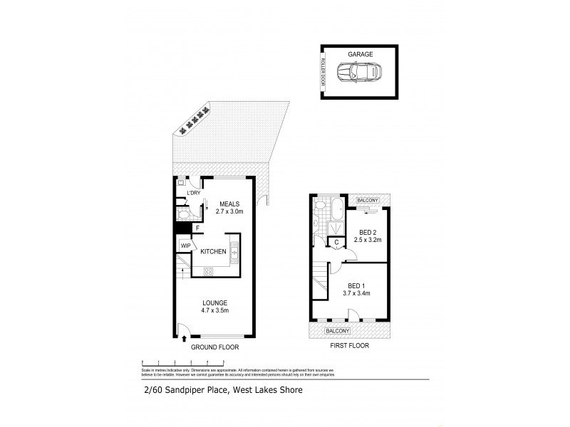 2 60 Sandpiper Place, West Lakes Shore SA 5020 Floorplan