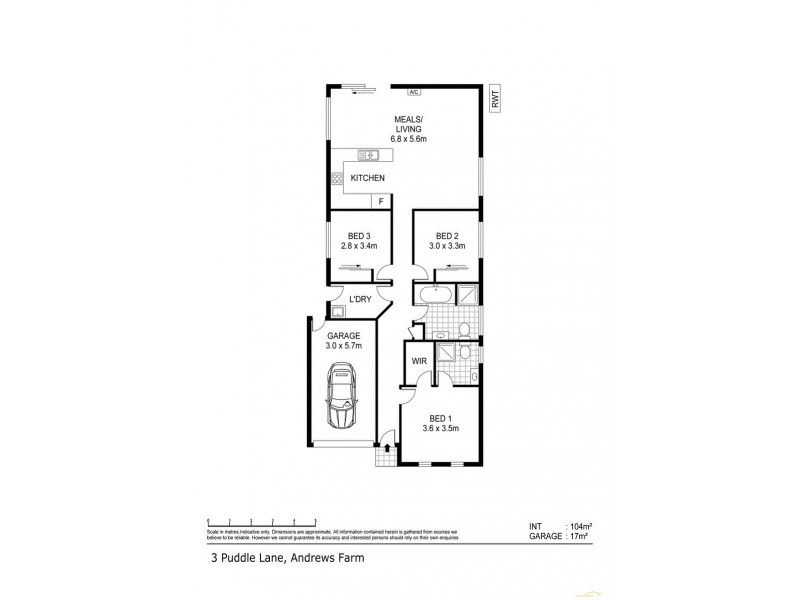 3 Puddle Lane, Andrews Farm SA 5114 Floorplan