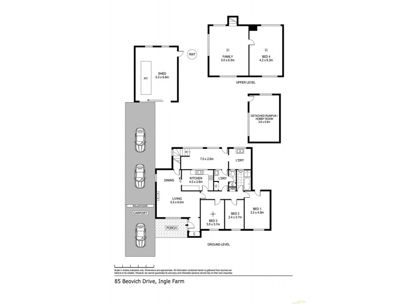 85 Beovich Road, Ingle Farm SA 5098 Floorplan