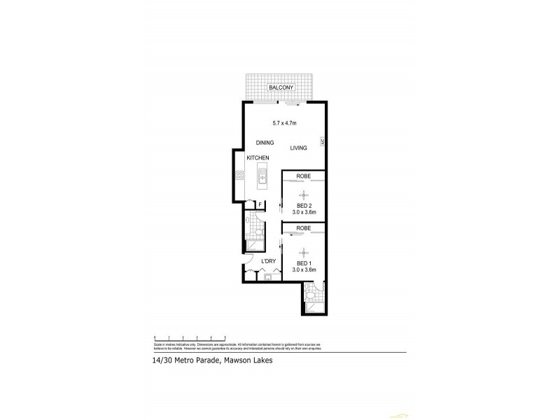 14 30 Metro Parade, Mawson Lakes SA 5095 Floorplan