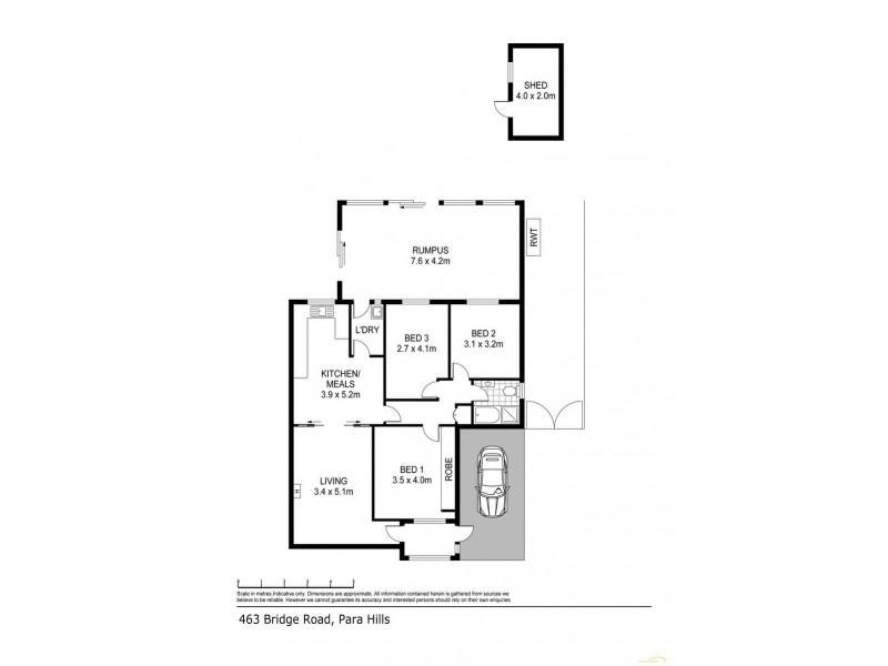 463 Bridge Road, Para Hills SA 5096 Floorplan
