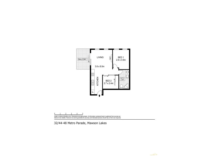 32/44-48 Metro Parade, Mawson Lakes SA 5095 Floorplan