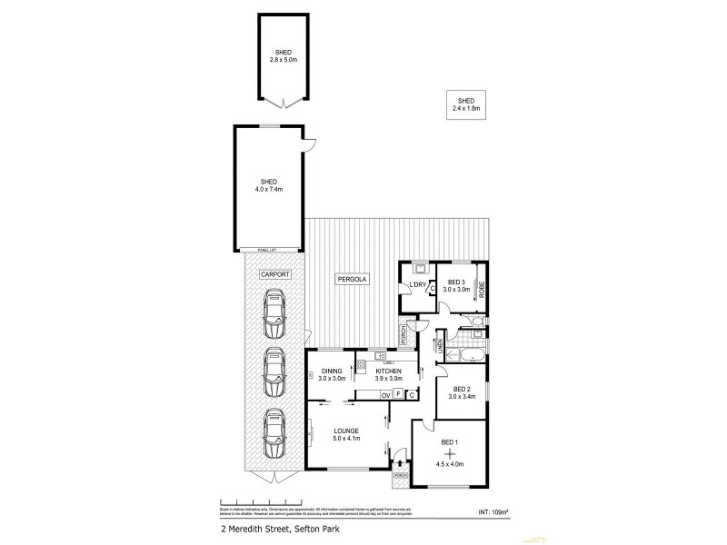 2 Meredith Street, Sefton Park SA 5083 Floorplan