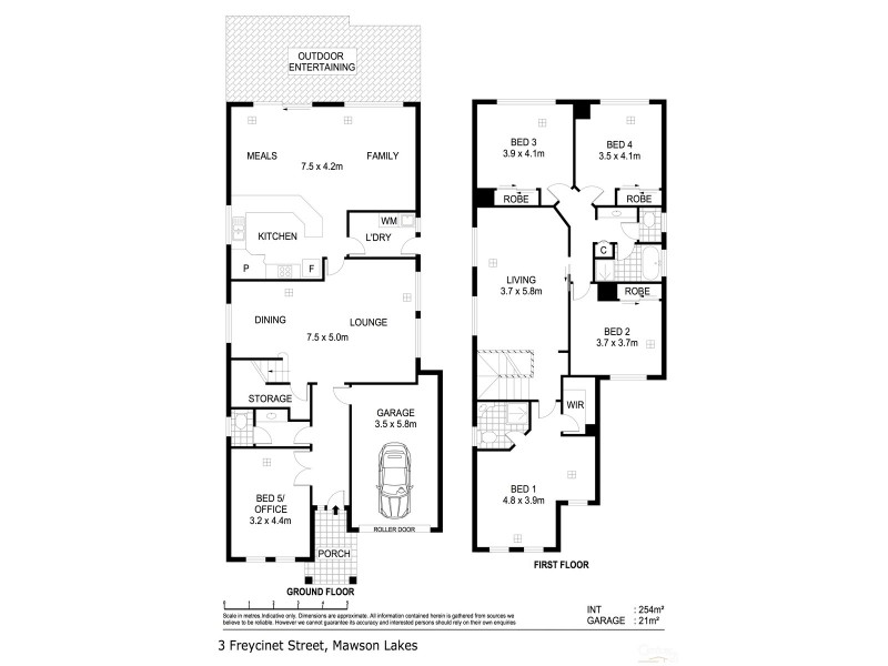 3 Freycinet Street, Mawson Lakes SA 5095 Floorplan