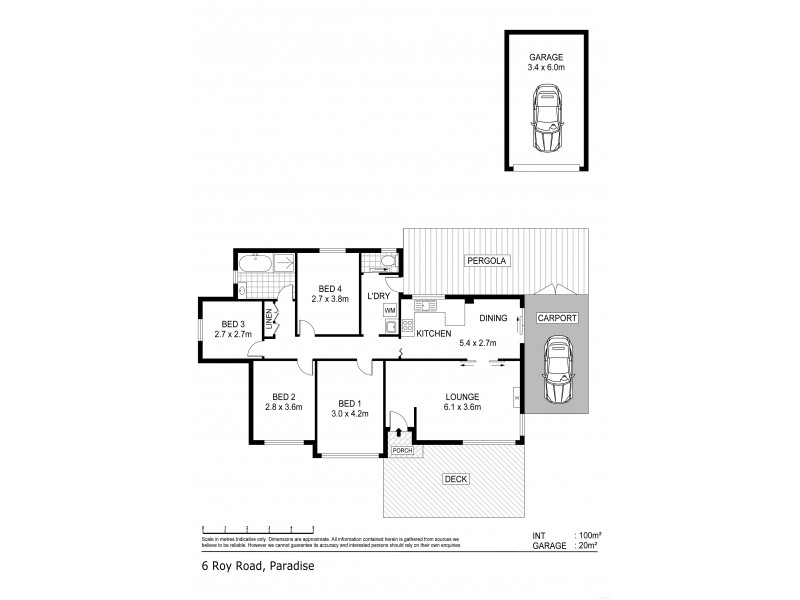 6 Roy Road, Paradise SA 5075 Floorplan