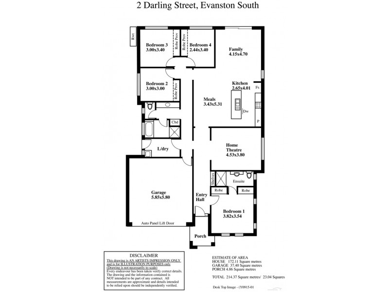 2 Darling Street, Evanston South SA 5116 Floorplan