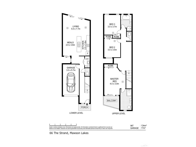 66 The Strand, Mawson Lakes SA 5095 Floorplan