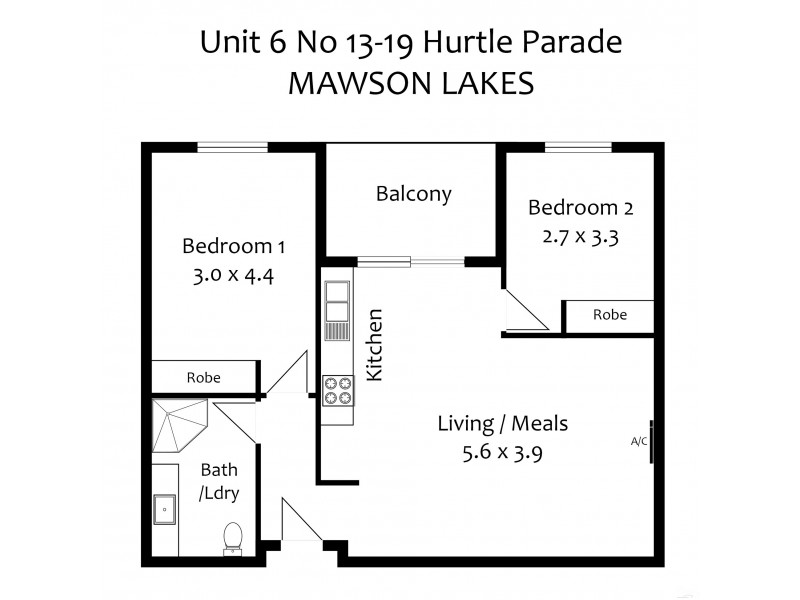 6/13-19 Hurtle Parade, Mawson Lakes SA 5095 Floorplan