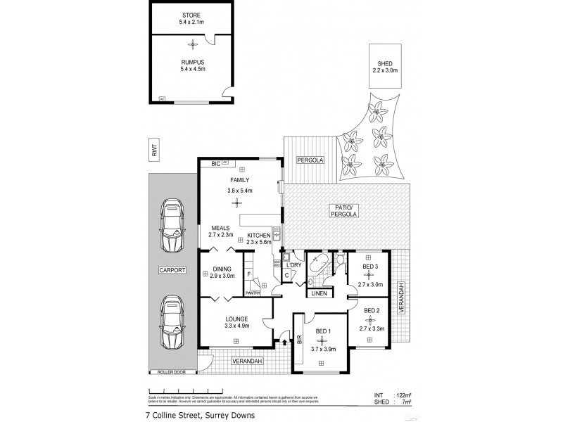 7 Colline Street, Surrey Downs SA 5126 Floorplan