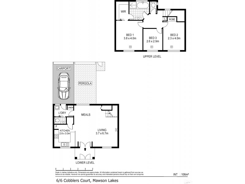 6/6 Cobblers Court, Mawson Lakes SA 5095 Floorplan