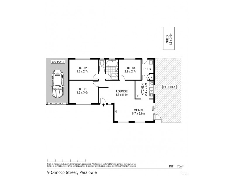 9 Orinoco Street, Paralowie SA 5108 Floorplan