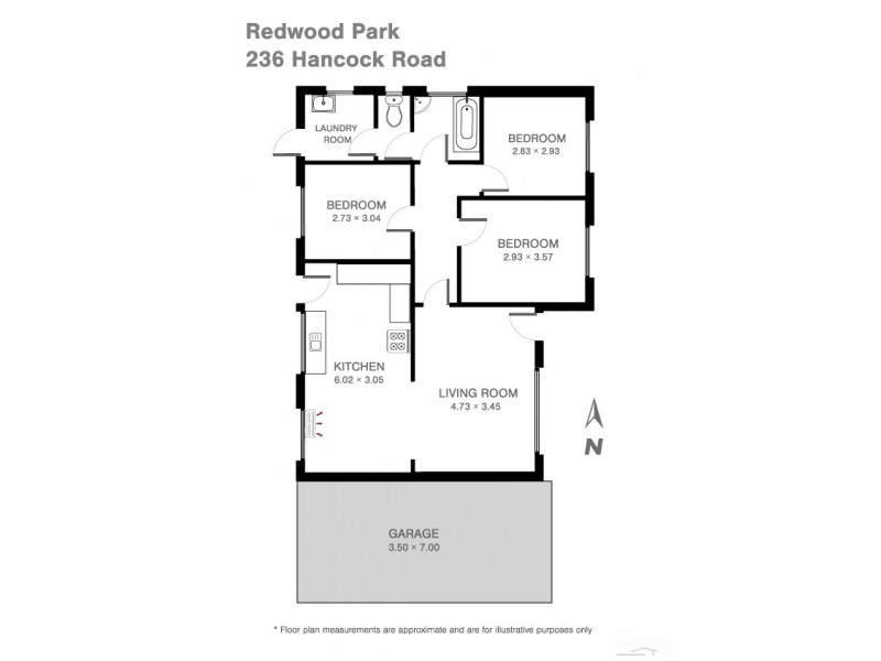 236 Hancock Road, Redwood Park SA 5097 Floorplan