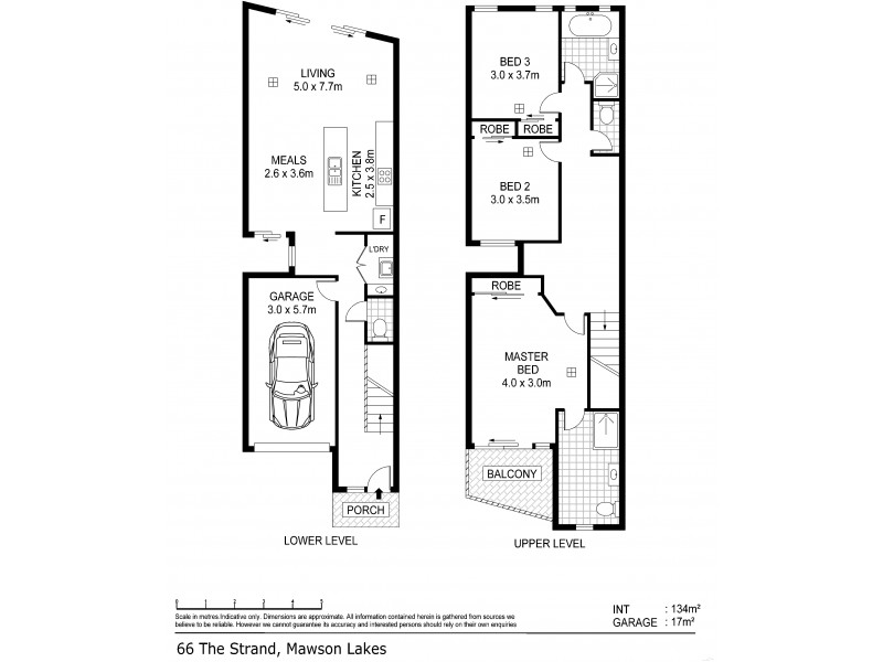 66 The Strand, Mawson Lakes SA 5095 Floorplan