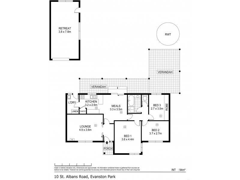 10 St Albans Road, Evanston Park SA 5116 Floorplan