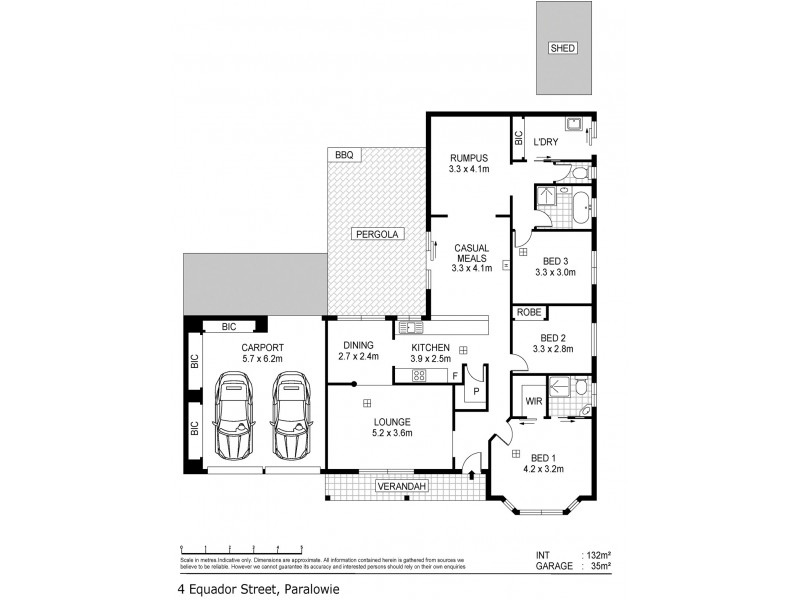 4 Equador Street, Paralowie SA 5108 Floorplan