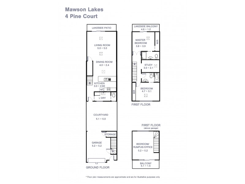 4 Pine Court, Mawson Lakes SA 5095 Floorplan