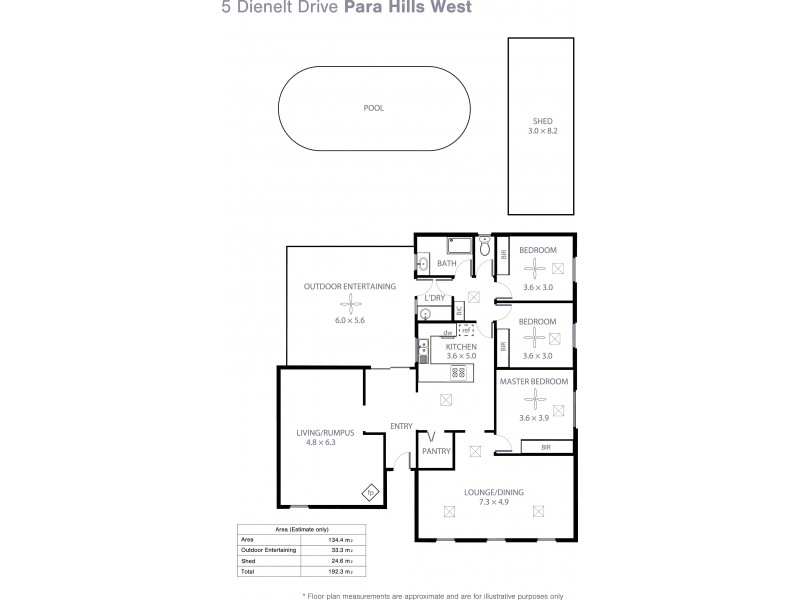 5 Dienelt Drive, Para Hills West SA 5096 Floorplan