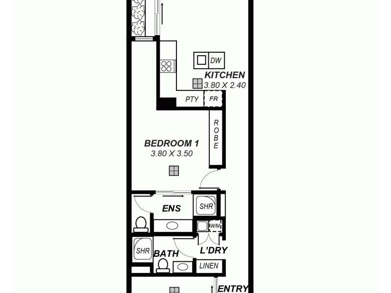 116/ 356  Seaview Road, Henley Beach SA 5022 Floorplan