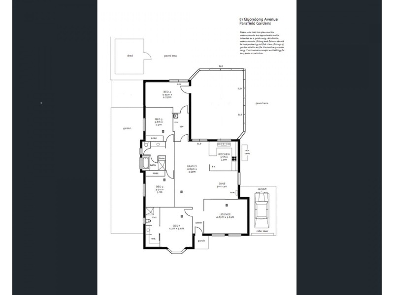 51 Quondong Avenue, Parafield Gardens SA 5107 Floorplan