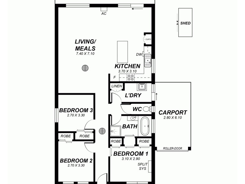 13 Heard Avenue, Mawson Lakes SA 5095 Floorplan
