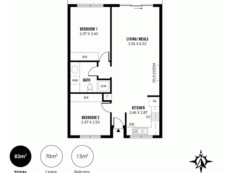 23/5-19 Goodall Parade, Mawson Lakes SA 5095 Floorplan