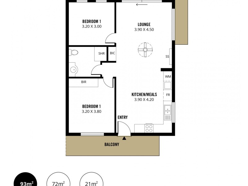 27/32-36 Riverside Street, Mawson Lakes SA 5095 Floorplan