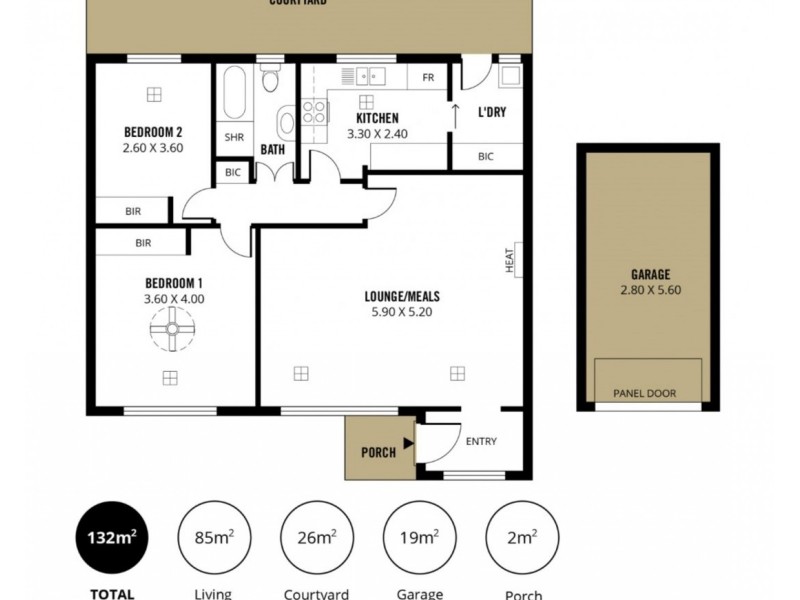 Unit 2/43 Statenborough Street, Leabrook SA 5068 Floorplan