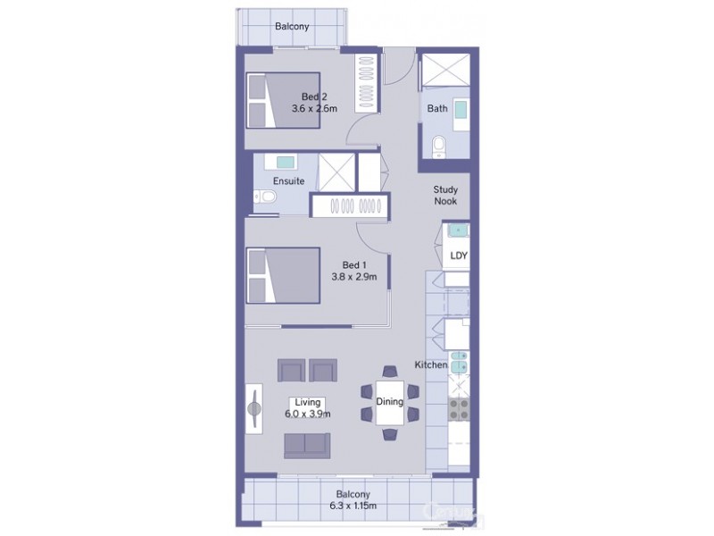 112/271-281 Gouger Street, Adelaide SA 5000 Floorplan