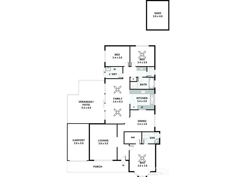 9 Cabernet Court, Burton SA 5110 Floorplan