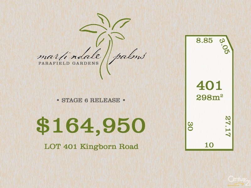 Lot 401 Kingborn Road, Parafield Gardens SA 5107