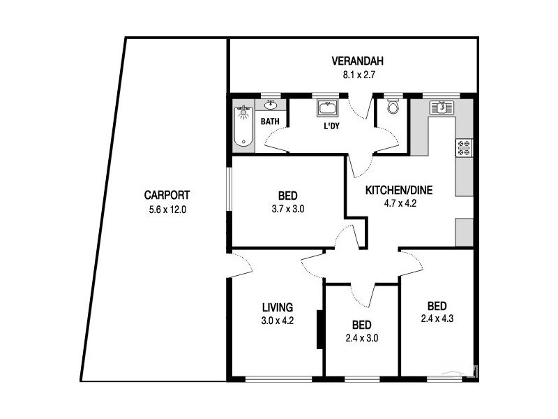 26 Durdin Road, Elizabeth Vale SA 5112 Floorplan
