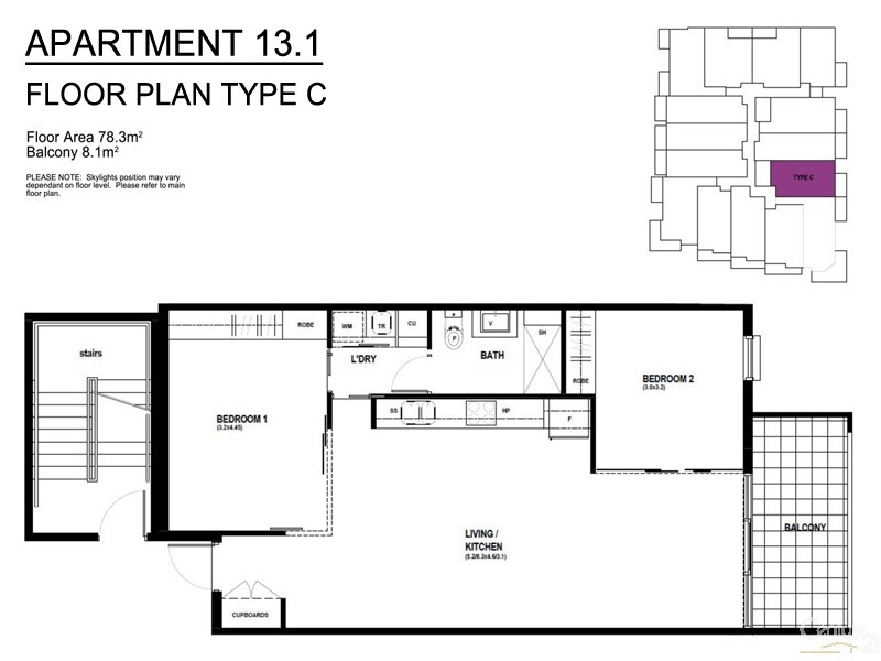 13/2 Augustine Street, Mawson Lakes SA 5095 Floorplan