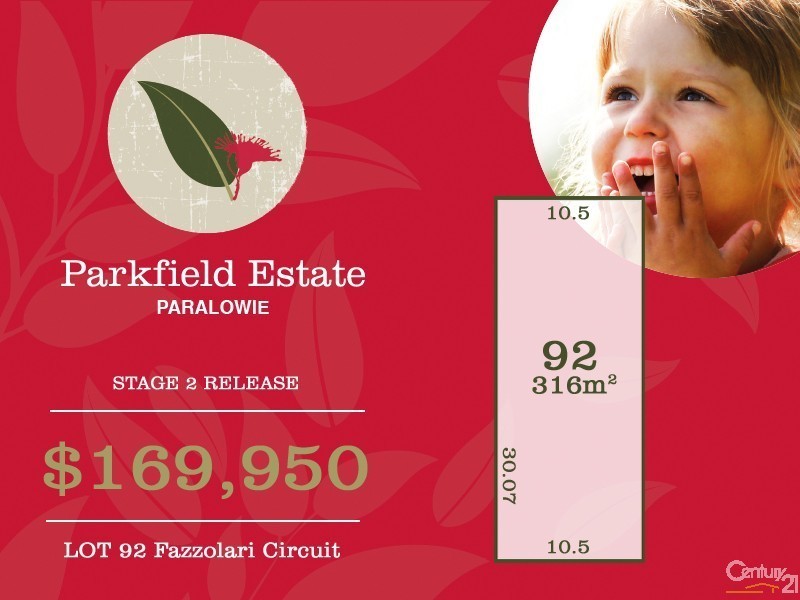 Lot 92 Fazzolari Circuit, Paralowie SA 5108