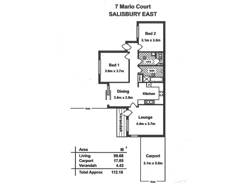 7 Mario Court, Salisbury East SA 5109 Floorplan