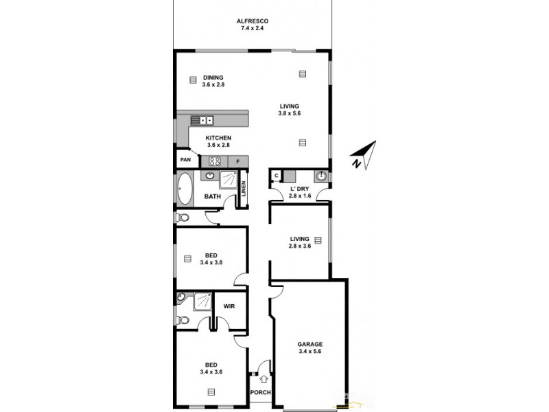 18 Orchard Lane, Direk SA 5110 Floorplan