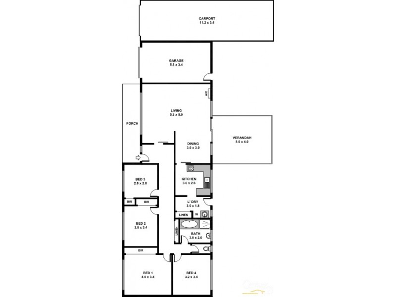 12 Harvey Avenue, Salisbury SA 5108 Floorplan