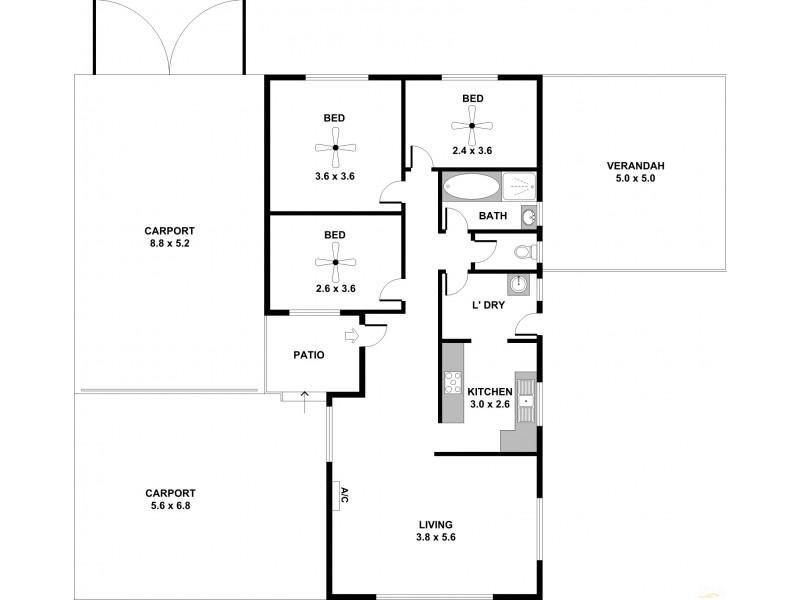 12 Hooper Road, Smithfield Plains SA 5114 Floorplan